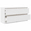 tv-bord 100x35x54 cm konstrueret træ hvid