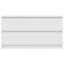 tv-bord 100x35x54 cm konstrueret træ hvid