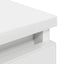tv-bord 100x35x54 cm konstrueret træ hvid