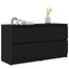 tv-bord 100x35x54 cm konstrueret træ sort