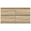 tv-bord 100x35x54 cm konstrueret træ sonoma-eg