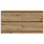 tv-bord 100x35x54 cm konstrueret træ kunsteg