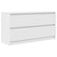 tv-bord 100x35x54 cm konstrueret træ hvid