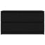 tv-bord 100x35x54 cm konstrueret træ sort
