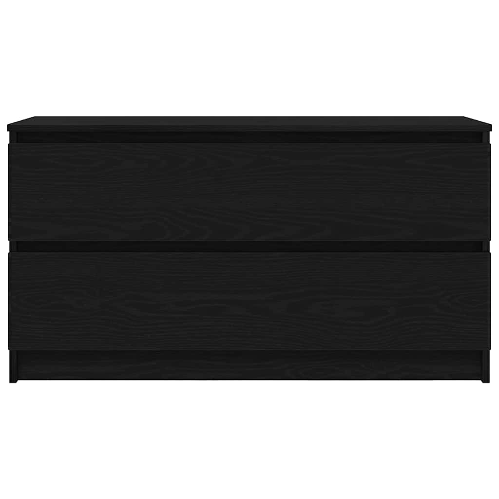 tv-bord 100x35x54 cm konstrueret træ sort