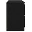 tv-bord 100x35x54 cm konstrueret træ sort