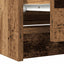 tv-bord 100x35x54 cm konstrueret træ antikt trælook