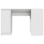skrivebord 120x42x76 cm konstrueret træ hvid