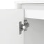 skrivebord 120x42x76 cm konstrueret træ hvid