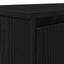 skrivebord 120x42x76 cm konstrueret træ sort-eg