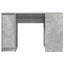 skrivebord 120x42x76 cm konstrueret træ betongrå