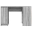 skrivebord 120x42x76 cm konstrueret træ grå sonoma-eg
