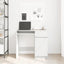 skrivebord 86x49x76 cm konstrueret træ hvid