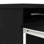 skrivebord 86x49x76 cm konstrueret træ sort-eg