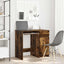 skrivebord 86x49x76 cm konstrueret træ røget egetræsfarve