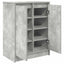 skoskab 57x34x76 cm konstrueret træ betongrå