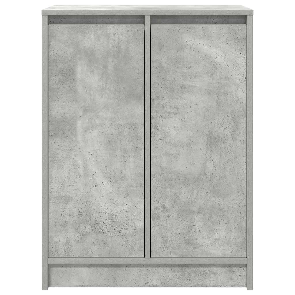 skoskab 57x34x76 cm konstrueret træ betongrå