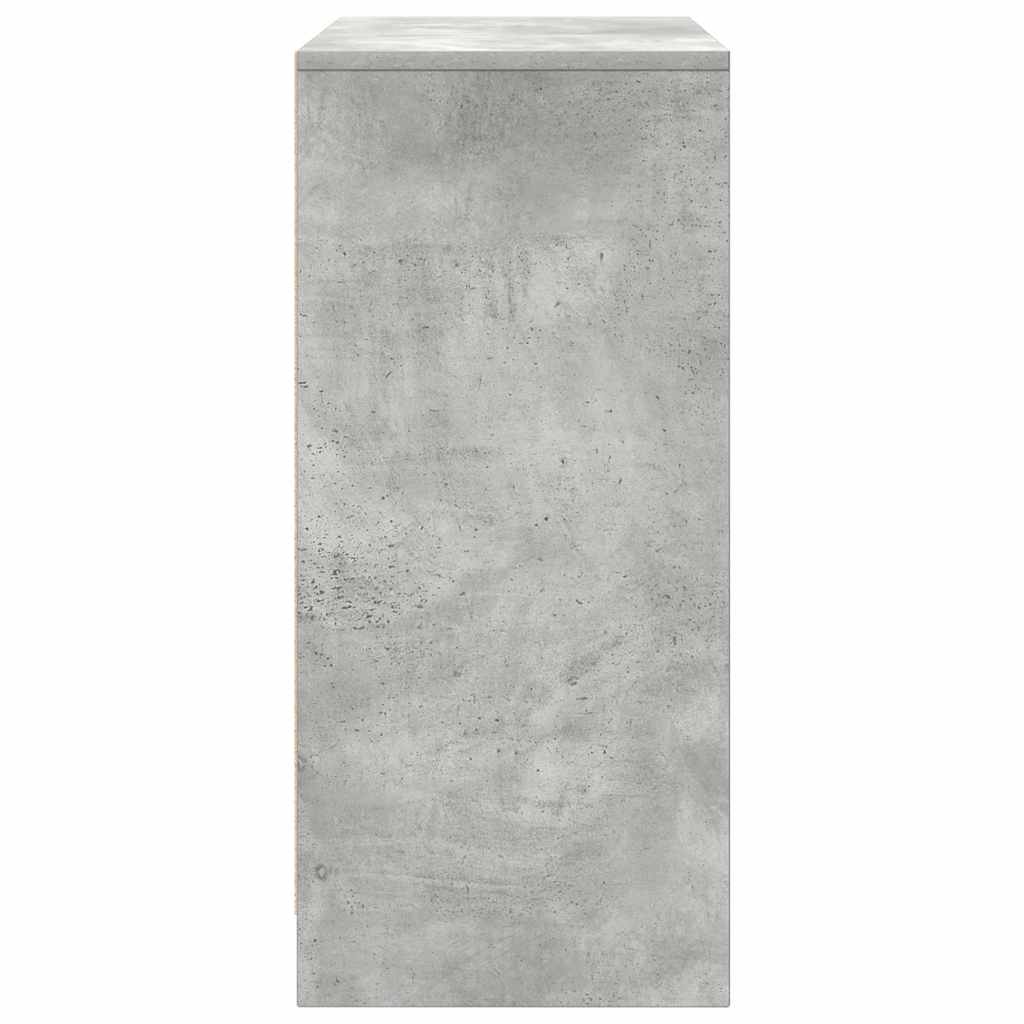 skoskab 57x34x76 cm konstrueret træ betongrå