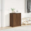 skoreol 57x34x76 cm konstrueret træ brun egetræsfarve