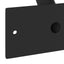 Flag Pol Holde Sort 13 x 6 x 0,2 cm Stål