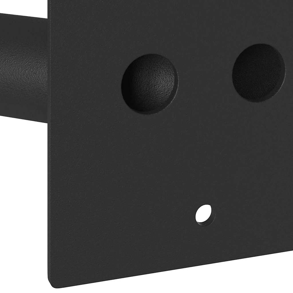 Flag Pol Holde Sort 11,5 x 7,5 x 0,2 cm Stål