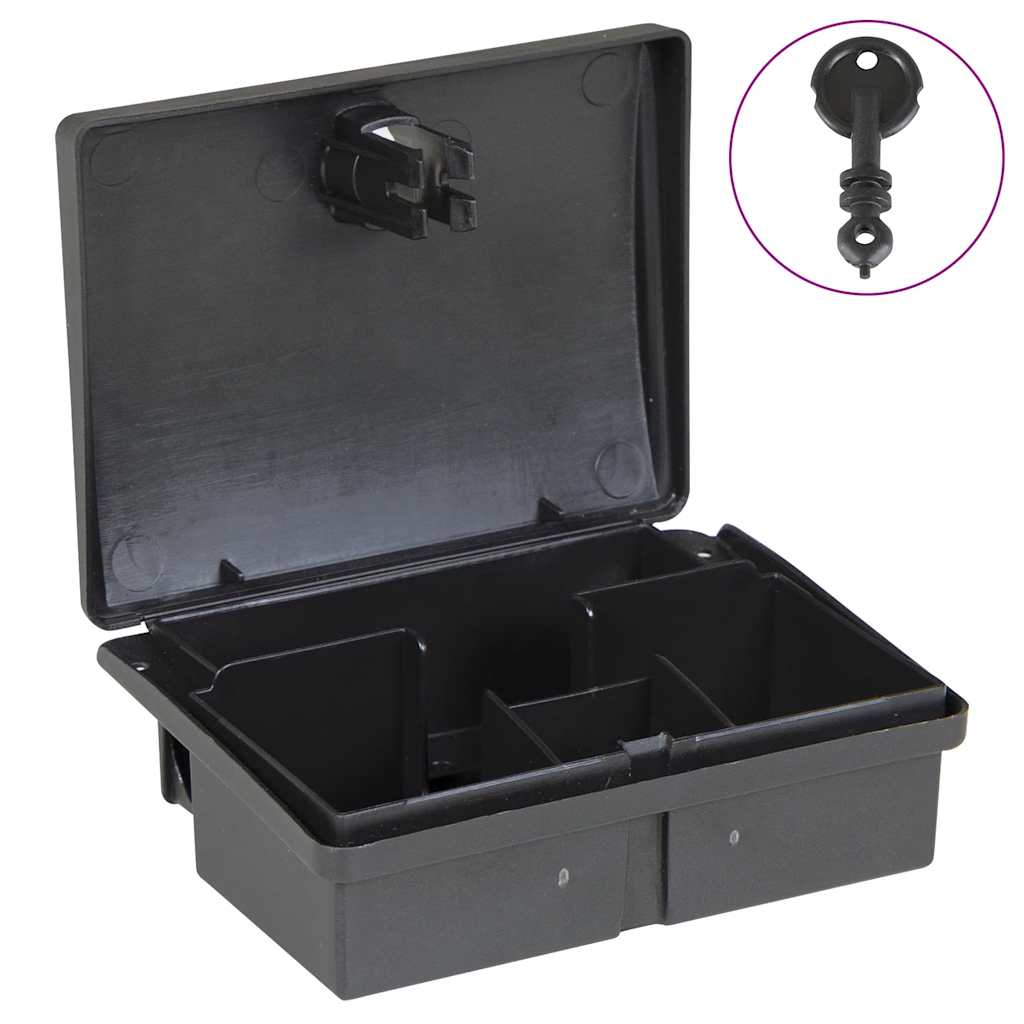 musefælder 5 stk. 13x10x4 cm sort billede