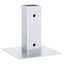 stolpefødder firkantet 4 stk. 46x46 mm galvaniseret stål