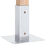 stolpefødder firkantet 12 stk. 46x46 mm galvaniseret stål