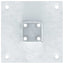 stolpefødder firkantet 4 stk. 51x51 mm galvaniseret stål