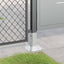 stolpefødder firkantet 12 stk. 51x51 mm galvaniseret stål