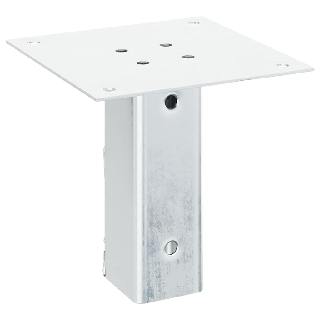 stolpefødder firkantet 12 stk. 51x51 mm galvaniseret stål