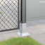 stolpefødder firkantet 12 stk. 61x61 mm galvaniseret stål