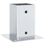 stolpefødder firkantet 4 stk. 81x81 mm galvaniseret stål