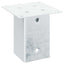 stolpefødder firkantet 4 stk. 81x81 mm galvaniseret stål