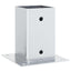 stolpefødder firkantet 12 stk. 81x81 mm galvaniseret stål
