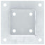 stolpefødder firkantet 12 stk. 81x81 mm galvaniseret stål