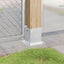 stolpefødder firkantet 12 stk. 101x101 mm galvaniseret stål