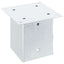 stolpefødder firkantet 12 stk. 101x101 mm galvaniseret stål