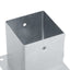 stolpefødder firkantet 12 stk. 101x101 mm galvaniseret stål