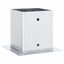 stolpefødder firkantet 4 stk. 121x121 mm galvaniseret stål