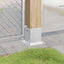 stolpefødder firkantet 12 stk. 121x121 mm galvaniseret stål