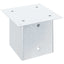 stolpefødder firkantet 4 stk. 141x141 mm galvaniseret stål