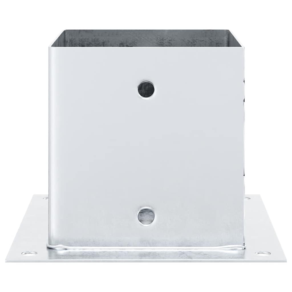 stolpefødder firkantet 12 stk. 141x141 mm galvaniseret stål