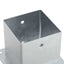stolpefødder firkantet 12 stk. 141x141 mm galvaniseret stål