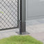 stolpefødder firkantet 12 stk. 61x61 mm pulverlakeret stål