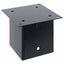 stolpefødder firkantet 12 stk. 141x141 mm pulverlakeret stål