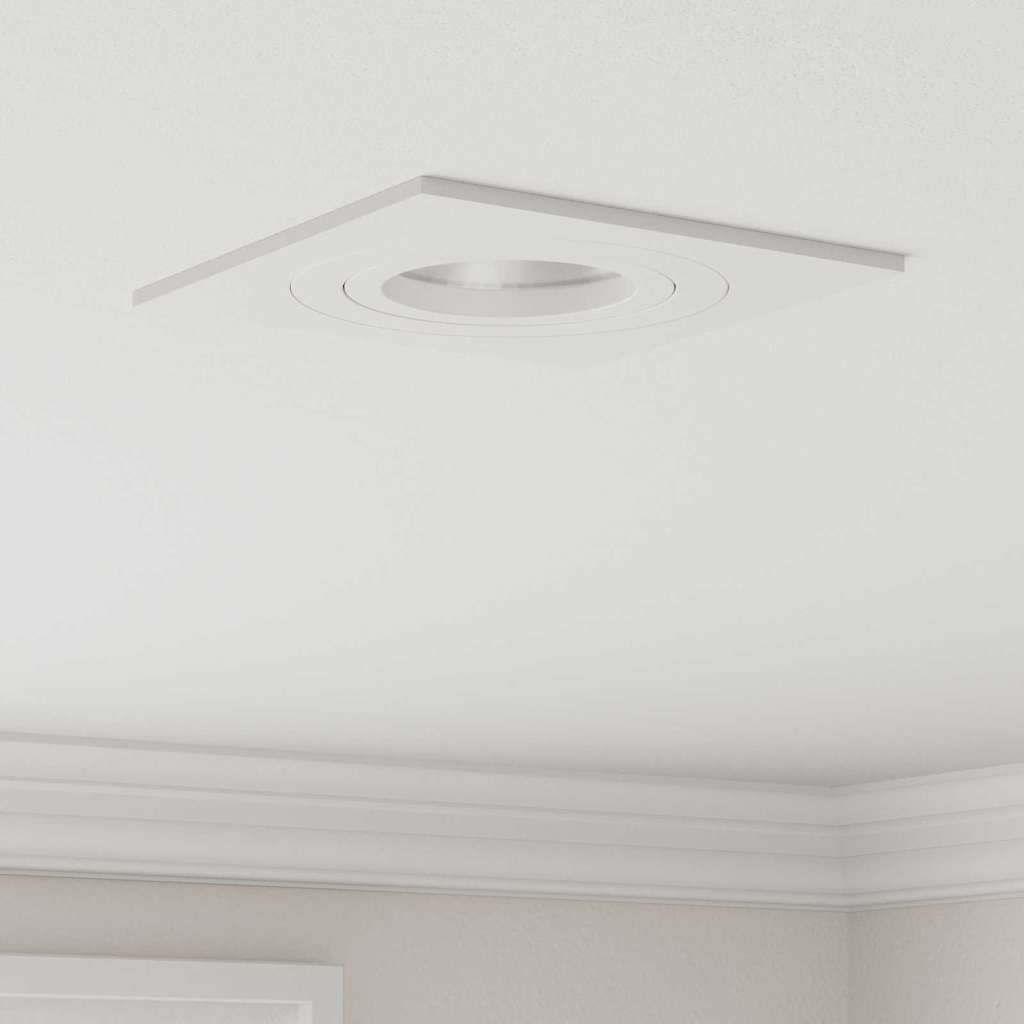 Spotlight 6 pcs Hvid 9 x 9 x 2 cm Aluminium