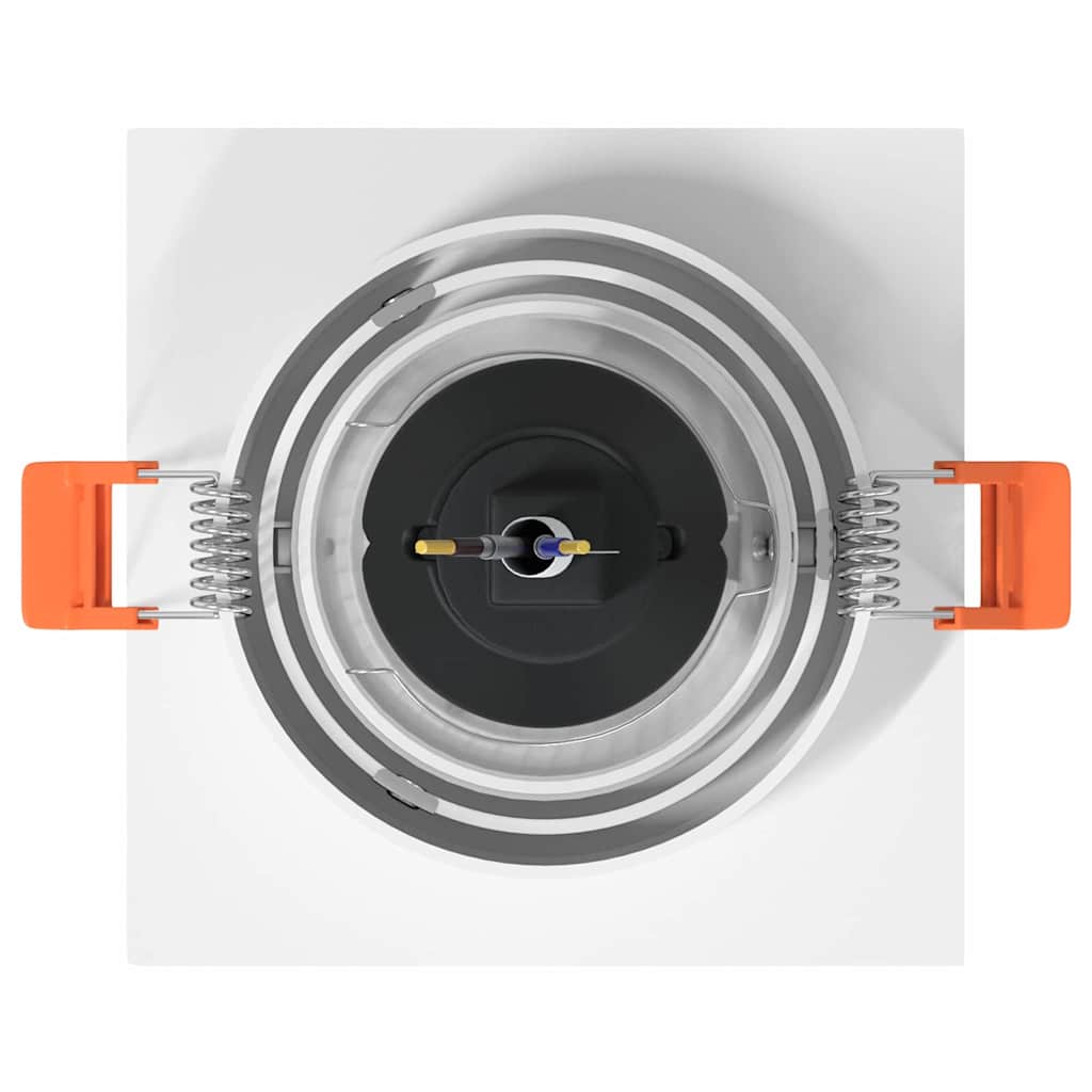 Spotlight 6 pcs Hvid 9 x 9 x 2 cm Aluminium