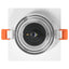 Spotlight 12 pcs Hvid 9 x 9 x 2 cm Aluminium