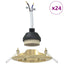 Spotlight 24 pcs Guld 9 x 9 x 2.5 cm Metal